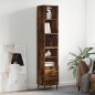 vidaXL Credenza Rovere Fumo 34,5x34x180 cm in Legno Multistrato vidaXL Credenza Rovere Fumo 34,5x34x180 cm in Legno Multistrato