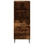 vidaXL Credenza Rovere Fumo 34,5x34x180 cm in Legno Multistrato vidaXL Credenza Rovere Fumo 34,5x34x180 cm in Legno Multistrato