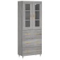 vidaXL Credenza Grigio Sonoma 69,5x34x180 cm in Legno Multistrato vidaXL Credenza Grigio Sonoma 69,5x34x180 cm in Legno Multistrato
