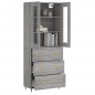 vidaXL Credenza Grigio Sonoma 69,5x34x180 cm in Legno Multistrato vidaXL Credenza Grigio Sonoma 69,5x34x180 cm in Legno Multistrato