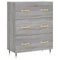 vidaXL Credenza Grigio Sonoma 69,5x34x180 cm in Legno Multistrato vidaXL Credenza Grigio Sonoma 69,5x34x180 cm in Legno Multistrato