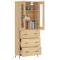 vidaXL Credenza Rovere Sonoma 69,5x34x180 cm in Legno Multistrato vidaXL Credenza Rovere Sonoma 69,5x34x180 cm in Legno Multistrato