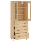 vidaXL Credenza Rovere Sonoma 69,5x34x180 cm in Legno Multistrato vidaXL Credenza Rovere Sonoma 69,5x34x180 cm in Legno Multistrato