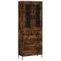 vidaXL Credenza Rovere Fumo 69,5x34x180 cm in Legno Multistrato vidaXL Credenza Rovere Fumo 69,5x34x180 cm in Legno Multistrato