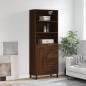 vidaXL Credenza Rovere Marrone 69,5x34x180 cm in Legno Multistrato vidaXL Credenza Rovere Marrone 69,5x34x180 cm in Legno Multistrato