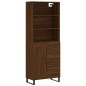 vidaXL Credenza Rovere Marrone 69,5x34x180 cm in Legno Multistrato vidaXL Credenza Rovere Marrone 69,5x34x180 cm in Legno Multistrato