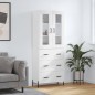 vidaXL Credenza Bianca 69,5x34x180 cm in Legno Multistrato vidaXL Credenza Bianca 69,5x34x180 cm in Legno Multistrato
