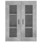 vidaXL Credenza Grigio Cemento 69,5x34x180 cm in Legno Multistrato vidaXL Credenza Grigio Cemento 69,5x34x180 cm in Legno Multistrato