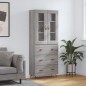 vidaXL Credenza Grigio Sonoma 69,5x34x180 cm in Legno Multistrato vidaXL Credenza Grigio Sonoma 69,5x34x180 cm in Legno Multistrato