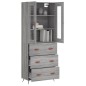 vidaXL Credenza Grigio Sonoma 69,5x34x180 cm in Legno Multistrato vidaXL Credenza Grigio Sonoma 69,5x34x180 cm in Legno Multistrato