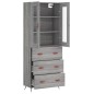 vidaXL Credenza Grigio Sonoma 69,5x34x180 cm in Legno Multistrato vidaXL Credenza Grigio Sonoma 69,5x34x180 cm in Legno Multistrato