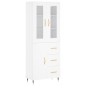 vidaXL Credenza Bianca 69,5x34x180 cm in Legno Multistrato vidaXL Credenza Bianca 69,5x34x180 cm in Legno Multistrato