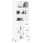 vidaXL Credenza Bianca 69,5x34x180 cm in Legno Multistrato vidaXL Credenza Bianca 69,5x34x180 cm in Legno Multistrato