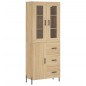 vidaXL Credenza Rovere Sonoma 69,5x34x180 cm in Legno Multistrato vidaXL Credenza Rovere Sonoma 69,5x34x180 cm in Legno Multistrato
