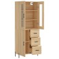 vidaXL Credenza Rovere Sonoma 69,5x34x180 cm in Legno Multistrato vidaXL Credenza Rovere Sonoma 69,5x34x180 cm in Legno Multistrato