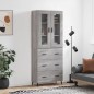 vidaXL Credenza Grigio Sonoma 69,5x34x180 cm in Legno Multistrato vidaXL Credenza Grigio Sonoma 69,5x34x180 cm in Legno Multistrato