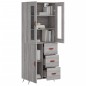 vidaXL Credenza Grigio Sonoma 69,5x34x180 cm in Legno Multistrato vidaXL Credenza Grigio Sonoma 69,5x34x180 cm in Legno Multistrato