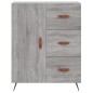 vidaXL Credenza Grigio Sonoma 69,5x34x180 cm in Legno Multistrato vidaXL Credenza Grigio Sonoma 69,5x34x180 cm in Legno Multistrato