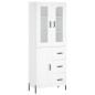 vidaXL Credenza Bianca 69,5x34x180 cm in Legno Multistrato vidaXL Credenza Bianca 69,5x34x180 cm in Legno Multistrato