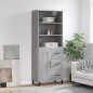 vidaXL Credenza Grigio Sonoma 69,5x34x180 cm in Legno Multistrato vidaXL Credenza Grigio Sonoma 69,5x34x180 cm in Legno Multistrato