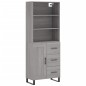 vidaXL Credenza Grigio Sonoma 69,5x34x180 cm in Legno Multistrato vidaXL Credenza Grigio Sonoma 69,5x34x180 cm in Legno Multistrato