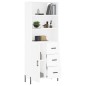 vidaXL Credenza Bianca 69,5x34x180 cm in Legno Multistrato vidaXL Credenza Bianca 69,5x34x180 cm in Legno Multistrato