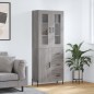 vidaXL Credenza Grigio Sonoma 69,5x34x180 cm in Legno Multistrato vidaXL Credenza Grigio Sonoma 69,5x34x180 cm in Legno Multistrato