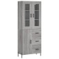 vidaXL Credenza Grigio Sonoma 69,5x34x180 cm in Legno Multistrato vidaXL Credenza Grigio Sonoma 69,5x34x180 cm in Legno Multistrato