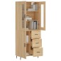 vidaXL Credenza Rovere Sonoma 69,5x34x180 cm in Legno Multistrato vidaXL Credenza Rovere Sonoma 69,5x34x180 cm in Legno Multistrato