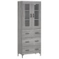 vidaXL Credenza Grigio Sonoma 69,5x34x180 cm in Legno Multistrato vidaXL Credenza Grigio Sonoma 69,5x34x180 cm in Legno Multistrato