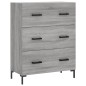 vidaXL Credenza Grigio Sonoma 69,5x34x180 cm in Legno Multistrato vidaXL Credenza Grigio Sonoma 69,5x34x180 cm in Legno Multistrato