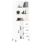 vidaXL Credenza Bianco Lucido 69,5x34x180 cm in Legno Multistrato vidaXL Credenza Bianco Lucido 69,5x34x180 cm in Legno Multistrato