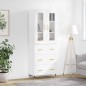 vidaXL Credenza Bianco Lucido 69,5x34x180 cm in Legno Multistrato vidaXL Credenza Bianco Lucido 69,5x34x180 cm in Legno Multistrato