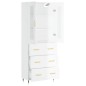 vidaXL Credenza Bianco Lucido 69,5x34x180 cm in Legno Multistrato vidaXL Credenza Bianco Lucido 69,5x34x180 cm in Legno Multistrato