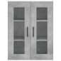 vidaXL Credenza Grigio Cemento 69,5x34x180 cm in Legno Multistrato vidaXL Credenza Grigio Cemento 69,5x34x180 cm in Legno Multistrato