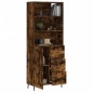 vidaXL Credenza Rovere Fumo 69,5x34x180 cm in Legno Multistrato vidaXL Credenza Rovere Fumo 69,5x34x180 cm in Legno Multistrato