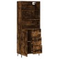 vidaXL Credenza Rovere Fumo 69,5x34x180 cm in Legno Multistrato vidaXL Credenza Rovere Fumo 69,5x34x180 cm in Legno Multistrato