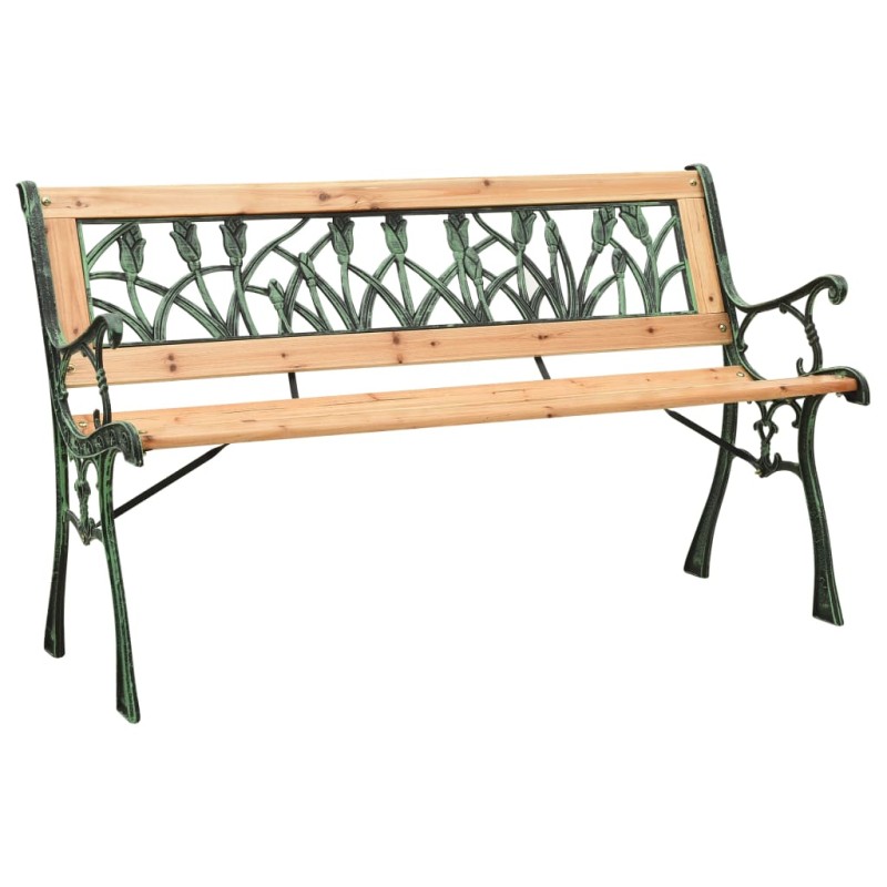 Panchina da Giardino 122 cm in Ghisa e Legno Massello di Abete Panchina da Giardino 122 cm in Ghisa e Legno Massello di Abete