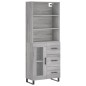 vidaXL Credenza Grigio Sonoma 69,5x34x180 cm in Legno Multistrato vidaXL Credenza Grigio Sonoma 69,5x34x180 cm in Legno Multistrato