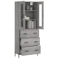 vidaXL Credenza Grigio Sonoma 69,5x34x180 cm in Legno Multistrato vidaXL Credenza Grigio Sonoma 69,5x34x180 cm in Legno Multistrato