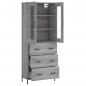 vidaXL Credenza Grigio Sonoma 69,5x34x180 cm in Legno Multistrato vidaXL Credenza Grigio Sonoma 69,5x34x180 cm in Legno Multistrato