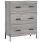 vidaXL Credenza Grigio Sonoma 69,5x34x180 cm in Legno Multistrato vidaXL Credenza Grigio Sonoma 69,5x34x180 cm in Legno Multistrato