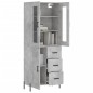 vidaXL Credenza Grigio Cemento 69,5x34x180 cm in Legno Multistrato vidaXL Credenza Grigio Cemento 69,5x34x180 cm in Legno Multistrato