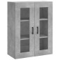 vidaXL Credenza Grigio Cemento 69,5x34x180 cm in Legno Multistrato vidaXL Credenza Grigio Cemento 69,5x34x180 cm in Legno Multistrato