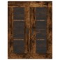vidaXL Credenza Rovere Fumo  69,5x34x180 cm in Legno Multistrato