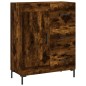vidaXL Credenza Rovere Fumo  69,5x34x180 cm in Legno Multistrato