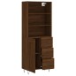 vidaXL Credenza Rovere Marrone 69,5x34x180 cm in Legno Multistrato vidaXL Credenza Rovere Marrone 69,5x34x180 cm in Legno Multistrato