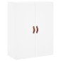 vidaXL Credenza Bianca 69,5x34x180 cm in Legno Multistrato