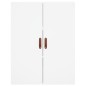 vidaXL Credenza Bianca 69,5x34x180 cm in Legno Multistrato