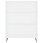 vidaXL Credenza Bianca 69,5x34x180 cm in Legno Multistrato